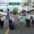 Cruce del puente internacional Rodolfo Robles.
Foto: Isaac Guzmán