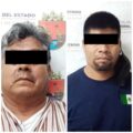 Concejal de Pantelhó acusa a «Los Machetes» de la desaparición de personas, luego la Fiscalía lo detiene por ese delito Pedro Cortés López, fue detenido esta tarde por agentes de la Fiscalía General del Estado. A su costado de azul, Diego "N".
Foto: FGE