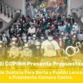 El COPINH presentó propuestas de justicia para Berta Cáceres y Pueblo Lenca a la presidenta Xiomara Castro. Cortesía: COPINH.