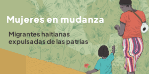 Ilustración con estadísticas de migración. Migrantes de Haití a quién más se les niega el refugio.