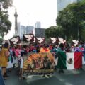 Marcha contra la militarización, la guerra capitalista y patriarcal en la Ciudad de México. Cortesía: CNI