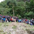 Migrantes que entraron a México por la zona de las presas en Chiapas. Foto: INM