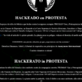 Anónimus hackea página de la Secretaría de Cultura en protesta por planta de amoniaco.
Foto: Revista Espejo