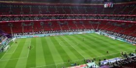 El Estadio Al Bayt está listo para el último partido de Cuartos de Final.
Foto: @fifaworldcup_es
