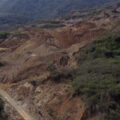 Vista aérea de una parte de la mina Peña Colorada. Foto: Pobladores de Ayotitlán.