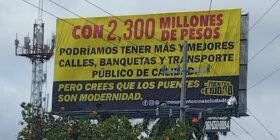 Espectaculares Menos Puentes, más ciudad. 