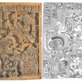 El Dintel 25, esta ubicado en el templo 23, la casa de la señora K'abal Xook, esposa principal de Itzamnaaj B'alam II. La reina celebra la ascensión de su esposo en el año 681 d.C. Cortesía: El abc de los jeroglíficos mayas/Facebook