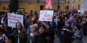 "¿Y si fuera tu hija?" Marcha de Mujeres. Foto: Isabel Mateos