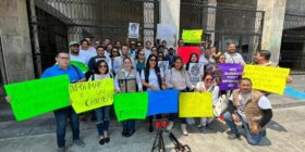 Marcha pacifica de periodistas en la capital chiapaneca. Cortesía: Isaín Mandujano/Facebook.