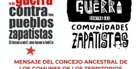 Alto a la guerra contra las comunidades zapatistas. 