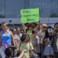 “Exigimos la entrega de los libros ya”: maestros y maestras protestan en Chihuahua.
Fotografías por Raúl F. Pérez Lira