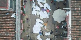 En andador, recrean consecuencias de la guerra entre Israel y Palestina
Foto: Cortesía