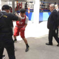 Cuauhtémoc, Ciudad de México, México, 12 de febrero de 2024.

Andrés Manuel López Obrador, Presidente de México preside Inauguración del Bachillerato Tecnológico de Educación y Promoción Deportiva, plantel CDMX, Tepito-Box. Acompañan al mandatario: Martí Batres Guadarrama, Jefe de Gobierno de la Ciudad de México. 2. Mtra. Leticia Ramírez Amaya, Secretaria de Educación Pública; Ana Gabriela Guevara Espinoza, Directora General de la Comisión Nacional de Cultura Física y Deporte; Fernando Magro Soto Otero, Director General de Bachillerato Tecnológico de Educación y Promoción Deportiva; Nora Ruvalcaba Gámez, Subsecretaria de Educación Media Superior; Óscar Flores Jiménez, Titular de la Unidad de Administración y Finanzas de la Secretaría de Educación Pública; Daphne Rubio González, Directora General de Recursos Materiales y Servicios de la Secretaría de Educación Públical; Jesús Antonio Esteva Medina, Secretaria de Obras y -Servicios de la Ciudad de México; Luz Elena González Escobar, Secretaria de Finanzas de la Ciudad de México y Ian Gamaliel Méndez Villegas, alumno del Bachillerato Tecnológico de Educación y Promoción Deportiva campus CDMX - Tepito.

Foto: /Presidencia