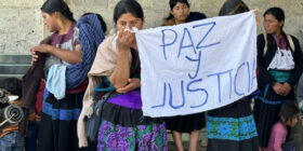 Mujeres desplazadas de Santa Martha, Chenalhó. Foto: Ángeles Mariscal