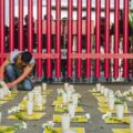 Protesta del CDH Fray Matías de Córdova en la EM "Siglo XXI"
Foto: Cortesía