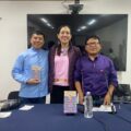Delmar Penka, María Gabriela López Suárez y Alberto Gómez. Foto: Adriana Rodríguez.