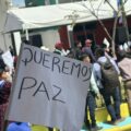 El 15 de febrero de 2015, habitantes de Pantelhó pidieron al gobernador  de Chiapas creara condiciones de paz en el municipio, y llamara a elecciones extraordinarias. Foto: Ángeles Mariscal