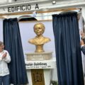 Develan busto de Rosario Castellanos. Foto: Chiapas Paralelo