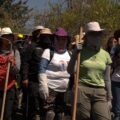 Brigadistas se preparan a iniciar la búsqueda en el Ajusco. Foto: Laura Buconi
Foto: Pie de Página