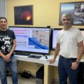 Investigadores en el Centro de Monitoreo Vulcanológico UNICACH:
Foto: Cortesía