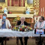 Sacerdote Dorian Pinto García de la Diócesis de SCLC, Obispo Raúl Vera y  Jorge Hernández. 