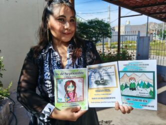 Los materiales están inspirados en relatos de su infancia y tradiciones orales. Fueron editados e impresos de manera independiente y ya están disponibles en la comunidad de Yepachi municipio de Temósachi. Algunos fueron traducidos al inglés para fortalecer el vínculo entre los pimas de México y Arizona. 