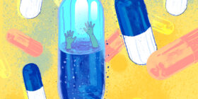 Una cápsula para la concentración El uso de medicamentos no prescritos puede generar efectos adversos (Ilustración: Cecilia Falcón).