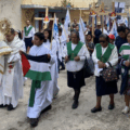 Universitarios por una Palestina Libre Fieles católicos marchan en Chiapas para pedirse detenga el genocidio contra Palestina.
