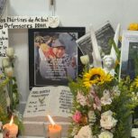 Conmemoración a un año del homicidio del padre Marcelo. Foto: Ángeles Mariscal